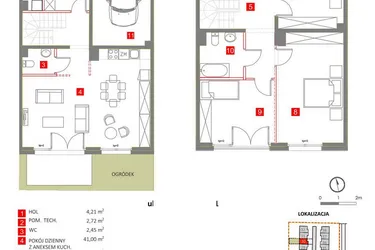 Rzut - Dom na sprzedaż 5 pokoi o powierzchni 130,58 m² - numer 30 w Słoneczny Zakątek