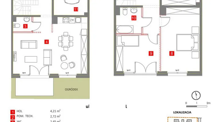 Rzut - Dom na sprzedaż 5 pokoi o powierzchni 130,58 m² - numer 30 w Słoneczny Zakątek