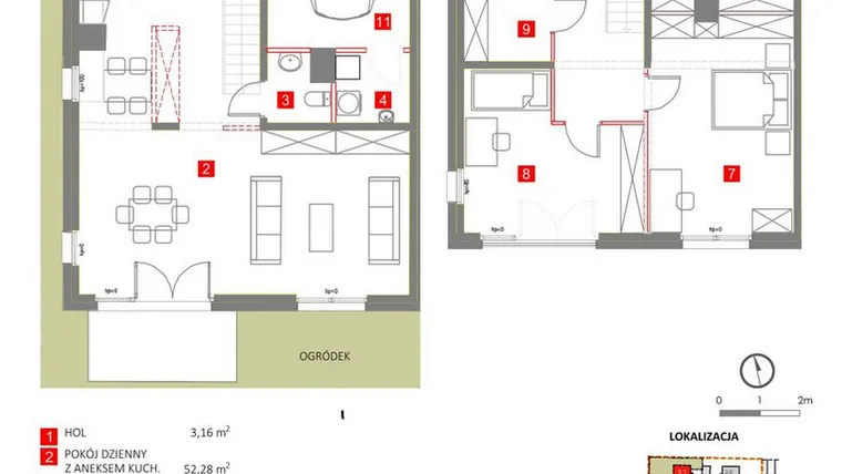 Rzut - Dom na sprzedaż 4 pokoje o powierzchni 150,7 m² - numer 32 w Słoneczny Zakątek