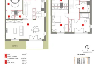 Rzut - Dom na sprzedaż 4 pokoje o powierzchni 152,18 m² - numer 20 w Słoneczny Zakątek