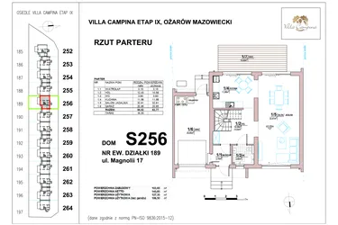 Rzut - Dom na sprzedaż 4 pokoje o powierzchni 106,5 m² - numer S256 w Villa Campina Magnolia