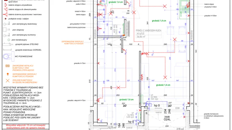 Rzut - Mieszkanie na sprzedaż 1 pokój o powierzchni 44,25 m² - numer A.1.6 w Piekary 18