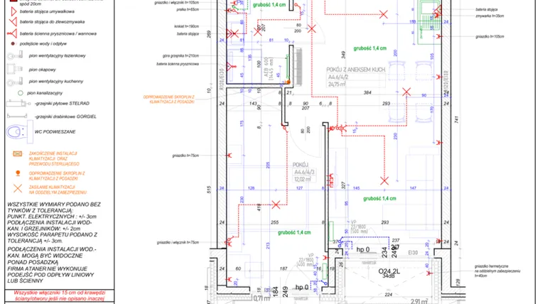 Rzut - Mieszkanie na sprzedaż 2 pokoje o powierzchni 44,11 m² - numer A.4.6 w Piekary 18