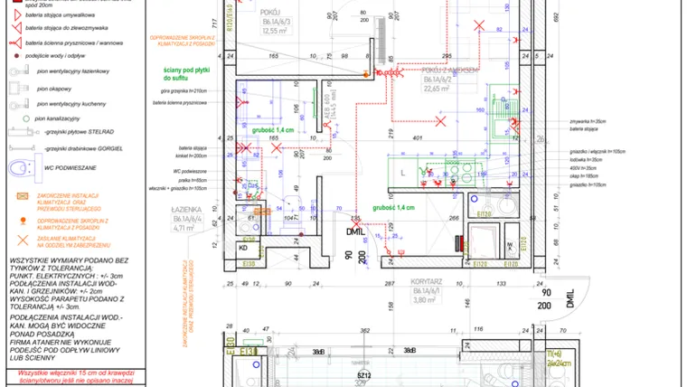 Rzut - Mieszkanie na sprzedaż 2 pokoje o powierzchni 43,71 m² - numer B.6.1A w Piekary 18