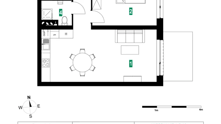 Rzut - Mieszkanie na sprzedaż 3 pokoje o powierzchni 64,88 m² - numer A.B.18 w Park Śliwowa