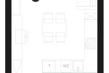 Rzut - Mieszkanie na sprzedaż 1 pokój o powierzchni 32,29 m² - numer M34 w Atrium House