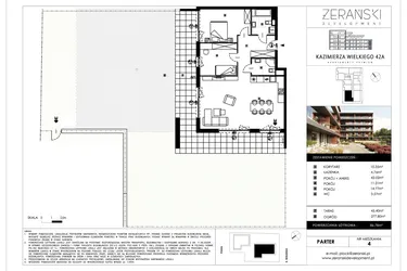 Rzut - Mieszkanie na sprzedaż 3 pokoje o powierzchni 86,78 m² - numer B04 w Kazimierza Wielkiego 42A etap II