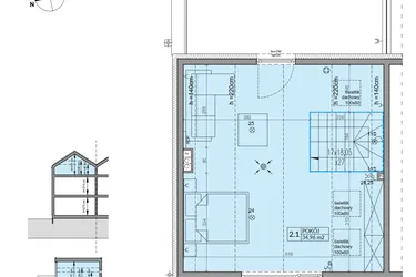 Rzut - Dom na sprzedaż 6 pokoi o powierzchni 149,53 m² - numer 8A w Wille przy Lesie