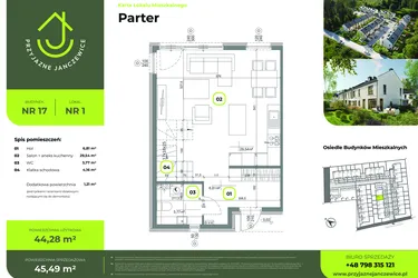 Rzut - Dom na sprzedaż 4 pokoje o powierzchni 88 m² - numer B17.1 w Przyjazne Janczewice