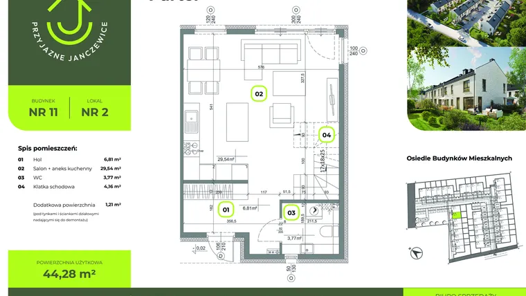 Rzut - Dom na sprzedaż 4 pokoje o powierzchni 88 m² - numer B11.2 w Przyjazne Janczewice