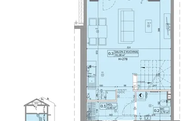 Rzut - Dom na sprzedaż 4 pokoje o powierzchni 77,99 m² - numer 27A w Osiedle Słoneczne etap III