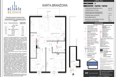 Rzut - Mieszkanie na sprzedaż 3 pokoje o powierzchni 55,53 m² - numer A4-2 w Bliskie Błonie