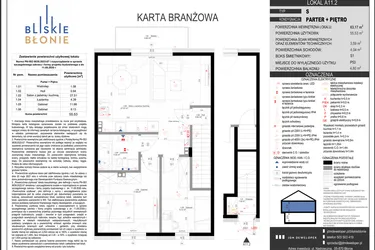 Rzut - Mieszkanie na sprzedaż 3 pokoje o powierzchni 55,53 m² - numer A11-2 w Bliskie Błonie