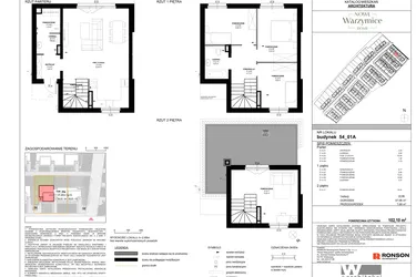 Rzut - Dom na sprzedaż 5 pokoi o powierzchni 102,1 m² - numer 54_01A w Nowe Warzymice 7.1