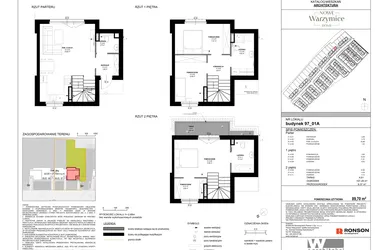 Rzut - Dom na sprzedaż 4 pokoje o powierzchni 89,7 m² - numer 97_01A w Nowe Warzymice 7.1
