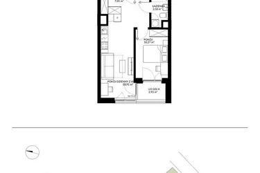 Rzut - Mieszkanie na sprzedaż 2 pokoje o powierzchni 39,6 m² - numer 8 w Nova Mikołowska - City Garden