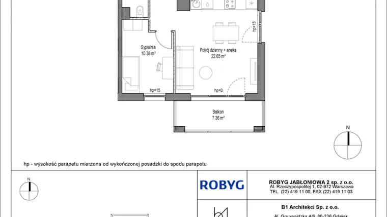 Rzut - Mieszkanie na sprzedaż 4 pokoje o powierzchni 74,01 m² - numer C12.5M02 w Lawendowe Wzgórza bud. C12