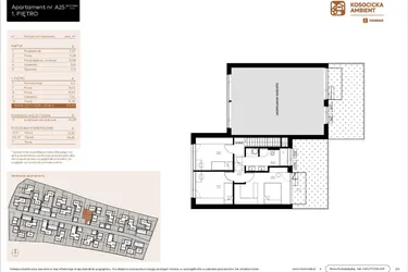 Rzut - Mieszkanie na sprzedaż 5 pokoi o powierzchni 101,03 m² - numer A25 w Kosocicka Ambient