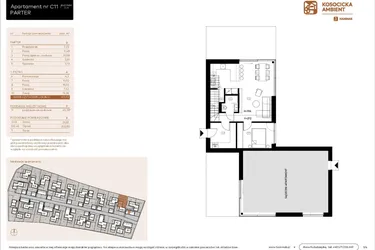 Rzut - Mieszkanie na sprzedaż 5 pokoi o powierzchni 101,03 m² - numer C11 w Kosocicka Ambient