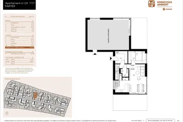 Rzut - Mieszkanie na sprzedaż 5 pokoi o powierzchni 101,03 m² - numer C9 w Kosocicka Ambient