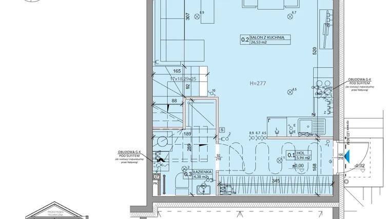 Rzut - Dom na sprzedaż 4 pokoje o powierzchni 81,17 m² - numer 36B w Ogrody Przyjaciół 5 etap III