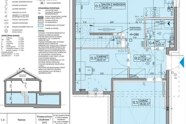 Rzut - Dom na sprzedaż 5 pokoi o powierzchni 114,25 m² - numer 180B w Arkady Walendów etap 5