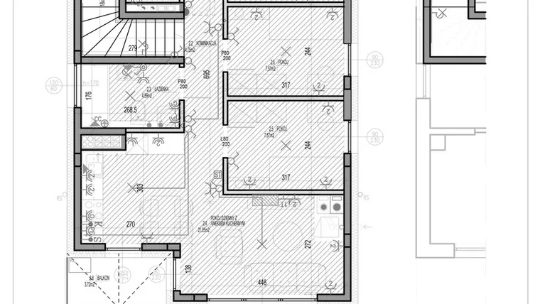 Rzut - Mieszkanie na sprzedaż 4 pokoje o powierzchni 62,96 m² - numer K5.2 w HEJ! Baniocha K
