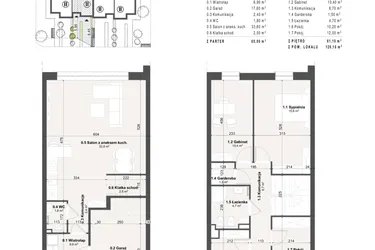 Rzut - Dom na sprzedaż 4 pokoje o powierzchni 126,1 m² - numer 9b w Domy na Przylesiu