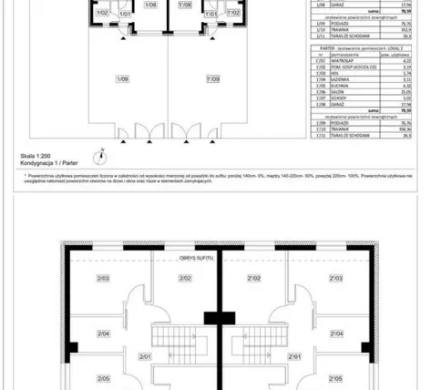 Rzut - Dom na sprzedaż 5 pokoi o powierzchni 135,98 m² - numer 2 w Domy w Dobrzewinie