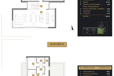 Rzut - Dom na sprzedaż 5 pokoi o powierzchni 226,66 m² - numer 3 w Villa Verde
