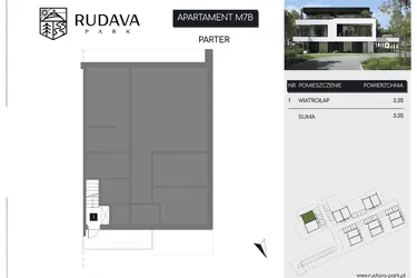 Rzut - Mieszkanie na sprzedaż 3 pokoje o powierzchni 153,02 m² - numer M7B w Rudava Park