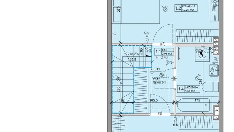 Rzut - Dom na sprzedaż 3 pokoje o powierzchni 63,99 m² - numer 38B w Ogrody Przyjaciół 5 etap IV