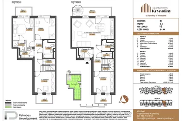 Rzut - Mieszkanie na sprzedaż 5 pokoi o powierzchni 109,31 m² - numer 16.B4 w Apartamenty Krynoliny