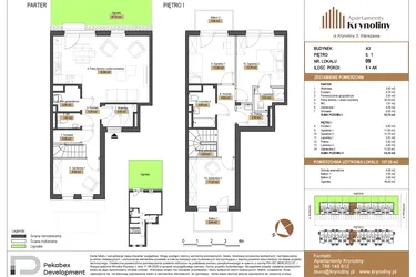 Rzut - Mieszkanie na sprzedaż 5 pokoi o powierzchni 107,09 m² - numer 09.A3 w Apartamenty Krynoliny