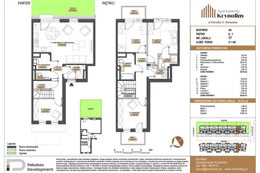 Rzut - Mieszkanie na sprzedaż 5 pokoi o powierzchni 107,09 m² - numer 17.A5 w Apartamenty Krynoliny