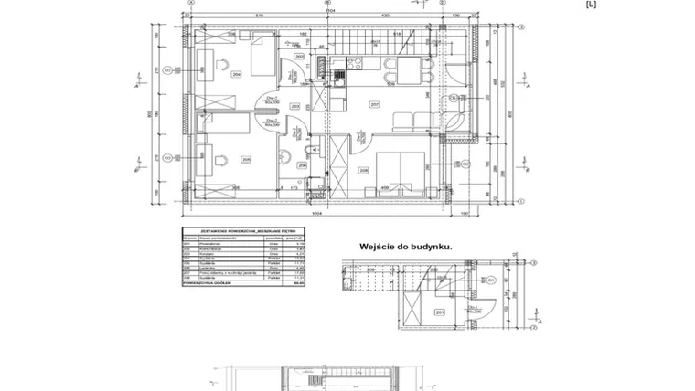 Rzut - Mieszkanie na sprzedaż 4 pokoje o powierzchni 66,85 m² - numer 42/2 w Ogrody Kochanowskiego