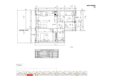 Rzut - Mieszkanie na sprzedaż 3 pokoje o powierzchni 57,9 m² - numer 42/12 w Ogrody Kochanowskiego