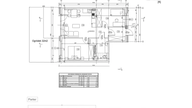 Rzut - Mieszkanie na sprzedaż 3 pokoje o powierzchni 57,9 m² - numer 42/12 w Ogrody Kochanowskiego