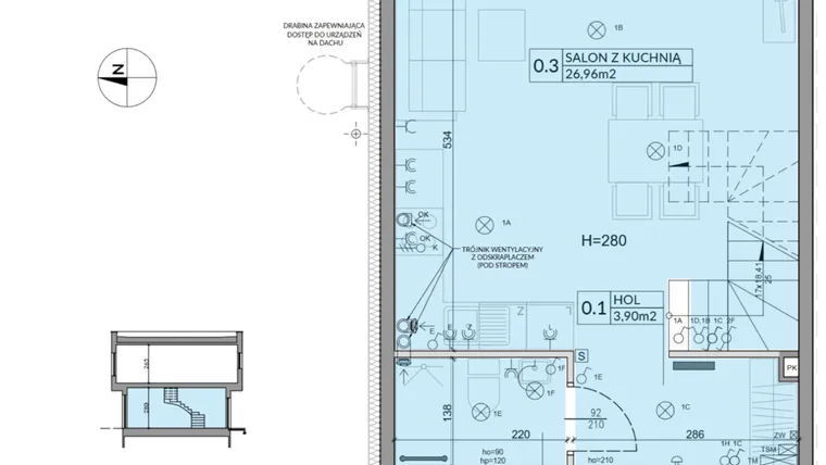Rzut - Dom na sprzedaż 4 pokoje o powierzchni 74,16 m² - numer 36 w Boska Ksawerowska 2 etap 3
