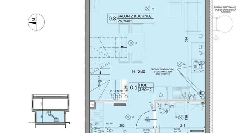 Rzut - Dom na sprzedaż 4 pokoje o powierzchni 74,16 m² - numer 41 w Boska Ksawerowska 2 etap 3