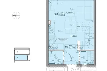 Rzut - Dom na sprzedaż 3 pokoje o powierzchni 61,92 m² - numer 42 w Boska Ksawerowska 2 etap 3