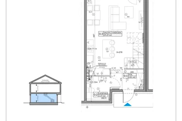 Rzut - Mieszkanie na sprzedaż 4 pokoje o powierzchni 82,75 m² - numer 69B w Domy na Witosa etap 2A i 2B