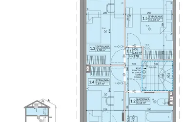 Rzut - Dom na sprzedaż 4 pokoje o powierzchni 77,99 m² - numer 39A w Osiedle Słoneczne etap IV