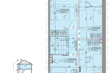 Rzut - Dom na sprzedaż 4 pokoje o powierzchni 77,99 m² - numer 39B w Osiedle Słoneczne etap IV