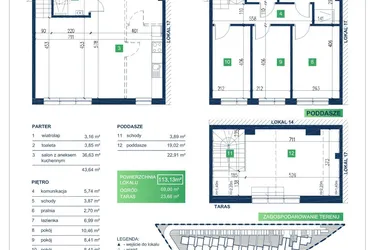 Rzut - Dom na sprzedaż 5 pokoi o powierzchni 113,13 m² - numer 15 w Vista Forest Stabłowice