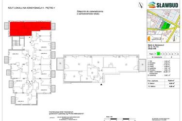 Rzut - Mieszkanie na sprzedaż 3 pokoje o powierzchni 70,94 m² - numer 8 w Osiedle Słoneczna etap 2