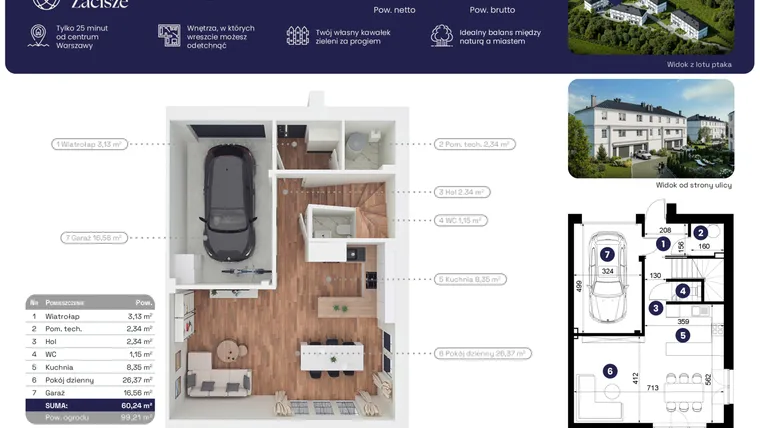 Rzut - Dom na sprzedaż 5 pokoi o powierzchni 184,55 m² - numer 21.2 w Błękitne Zacisze