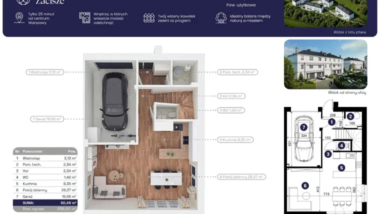 Rzut - Dom na sprzedaż 5 pokoi o powierzchni 184,43 m² - numer 19.2 w Błękitne Zacisze