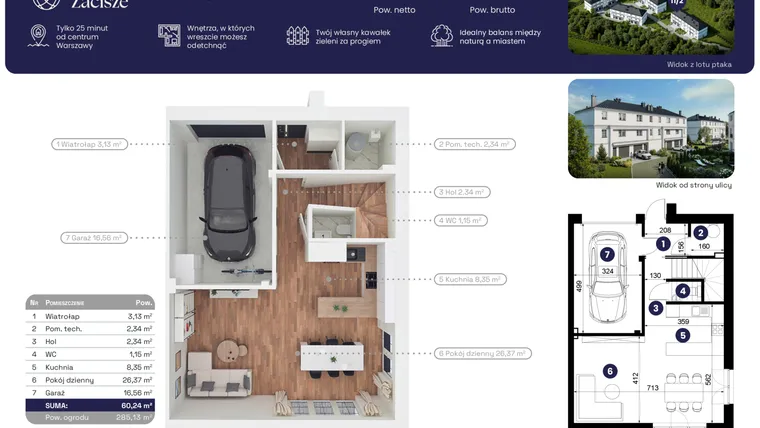 Rzut - Dom na sprzedaż 5 pokoi o powierzchni 184,55 m² - numer 11.2 w Błękitne Zacisze