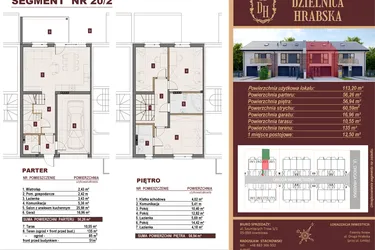Rzut - Dom na sprzedaż 4 pokoje o powierzchni 109,84 m² - numer 20/2 w Dzielnica Hrabska etap V
